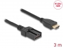 87906 Delock HDMI automobilski kabel HDMI-A muški na HDMI-E muški 3 m 4K 60 Hz