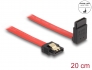 83972 Delock SATA 6 Gb/s kábel egyenes - fölfelé 90 fok 20 cm vörös