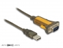 65840 Delock Adapter USB 2.0 Tip-A muški > 1 x serijski RS-232 DB9 prošireni temperaturni raspon