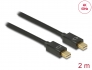 83475 Delock Câble Mini DisplayPort 1.2 mâle > Mini DisplayPort mâle 4K 60 Hz 2 m