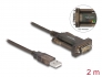 64073 Delock Adaptor USB 2.0 Tip-A > 1 x interfaţă serială DB9 RS-232
