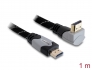 82993 Delock Cable High Speed HDMI with Ethernet – HDMI A male > HDMI A male angled 4K 1 m