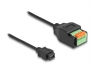 66252 Delock Adaptér kabelu ze zásuvkového konektoru USB 2.0 Typu Mini-B na svorkovnici, s tlačítkem, 15 cm