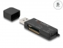 91757 Delock Czytnik kart SuperSpeed USB do kart pamięci SD / Micro SD / MS