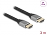 83997 Delock Cable HDMI de ultra alta velocidad 48 Gbps 8K 60 Hz gris 3 m certificado