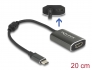 62988 Delock Prilagodnik USB Type-C™ muški > HDMI ženski (DP Alt modus) 4K 60 Hz s PD funkcijom