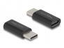 60034 Delock Adapter SuperSpeed USB 10 Gbps (USB 3.2 Gen 2) USB Type-C™ muški na ženski štedni priključak crni