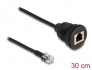 87955 Delock Cable RJ12 plug to RJ12 jack for installation 30 cm black