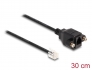 87956 Delock Cable RJ10 plug to RJ10 jack for installation 30 cm black