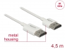 85139 Delock Câble HDMI haute vitesse avec Ethernet - HDMI-A mâle > HDMI-A mâle 3D 4K 4,5 m Actif Fin Haut de gamme