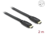 82670 Delock Kabel High Speed HDMI mit Ethernet – HDMI A Stecker > HDMI A Stecker flach 2 m