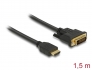 85653 Delock Dwukierunkowy kabel HDMI do DVI 24+1 1,5 m