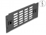 66986 Delock Panel de gabinete de red con ranuras de ventilación sin herramientas de 10″ 2U negro