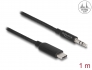 85208 Delock Cable de audio estéreo USB Type-C™ macho a conector estéreo macho de 3,5 mm 3 pines 1 m negro