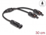 88222 Delock DL4 Solar Splitter Cable 1 x male to 2 x female 30 cm black