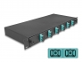 67001 Delock 19″ Optical Fiber Splice Box 6 x SC Duplex OM3 1U complete assembled