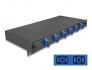 67000 Delock 19″ Optical Fiber Splice Box 6 x SC Duplex OS2 1U complete assembled