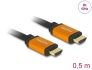 85726 Delock High Speed HDMI Cable 48 Gbps 8K 60 Hz 0.5 m