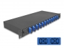 67006 Delock 19″ Optical Fiber Splice Box 12 x SC Duplex OS2 1U complete assembled