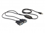 61886 Delock Adaptor USB 2.0 Tip-A > 2 x interfaţă serială DB9 RS-232
