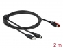 85941 Delock PoweredUSB kábel apa 24 V > A-típusú USB apa + Mini-DIN 3 tűs apa 2 m, POS nyomtatókhoz és csatlakozókhoz