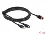 85943 Delock PoweredUSB-kabel hane 24 V > USB Typ-A hane + Mini-DIN 3 stift hane 4 m för POS-skrivare och terminaler