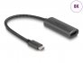 64229 Delock Adattatore USB Type-C™ per HDMI (DP Alt Mode) 8K con funzione HDR alluminio