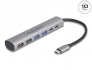 64232 Delock Hub USB a 6 porte con 4 x USB Tipo-A femmina e 2 x USB Type-C™ femmina