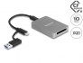 91008 Delock USB Type-C™ Card Reader in aluminium enclosure for CFexpress or XQD memory cards