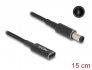 60032 Delock Cablu adaptor pentru cablu de încărcare pentru laptop USB Type-C™ mamă HP 7,4 x 5,0 mm tată 15 cm