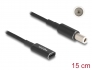 60037 Delock Adapterski kabel za kabel za punjenje prijenosnog računala USB Type-C™ ženski na Dell 7,4 x 5,0 mm, muški, 15 cm