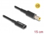 60041 Delock Cablu adaptor pentru cablu de încărcare pentru laptop USB Type-C™ mamă IBM 7,9 x 5,5 mm tată 15 cm