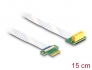 88021 Delock PCI Expressz riser kártya x1 apa - x1 szlot 90°-os szögben FPC kábellel 15 cm hosszú