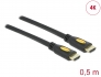 83737 Delock Kabel High Speed HDMI mit Ethernet - HDMI-A Stecker > HDMI-A Stecker 4K 0,5 m