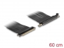 88028 Delock Riser kartica PCI Express x16 muški na x16 utor 90° zakrivljeni s kabelom od 60 cm