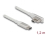86703 Delock Magnetisk Thunderbolt™ 3 USB-C™-kabel 4K 60 Hz hane till hane vinklad 1,20 m