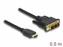 85581 Delock Kabel HDMI na DVI 18+1 obousměrný 0,5 m
