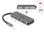 87743 Delock USB Type-C™ dokkoló állomás mobil eszközökhöz 4K - HDMI / Hub / SD / PD 2.0