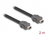 82016 Delock ze zástrčkového konektoru Cable ix Industrial®( A-kódovaný) na zástrčkový konektor Cat.7, délky 2 m