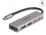 64239 Delock Hub USB 5 Gbps a 2 porte USB Type-C™ e 2 porte Tipo-A con connettore USB Type-C™