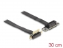 88042 Delock Riser Card PCI Express x1 male 90° angled to x1 slot 90° angled with cable 30 cm