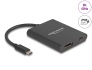 64202 Delock USB Type-C™ adapter DisplayPort (DP Alt mód) 8K-hoz HDR és 60 W tápellátással 