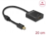62611 Delock Adapter mini DisplayPort 1.2 męski > HDMI żeński 4K aktywne czarny