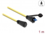 87887 Delock Optical fiber cable LC Duplex to LC Duplex with protective cap single-mode IP68 dust and waterproof 1 m
