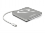 42605 Delock Carcasă externă pentru unități de 5.25″ Slot-in Slim SATA 9,5 / 12,7 mm pentru USB Type-C™ tată argintiu