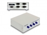 87589 Delock Sériový Switch RS-232 / RS-422 / RS-485 4-portový manuální