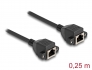 80197 Delock RJ50 Extension Cable female to female S/FTP 0.25 m black