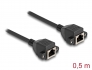 80198 Delock RJ50 Extension Cable female to female S/FTP 0.5 m black
