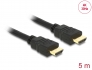 84409 Delock Kabel High Speed HDMI s Ethernetom – HDMI A muški > HDMI A muški 4K 5 m
