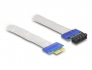 88048 Delock Riser Card PCI Express x1 tată la x1 slot cu cablu 20 cm